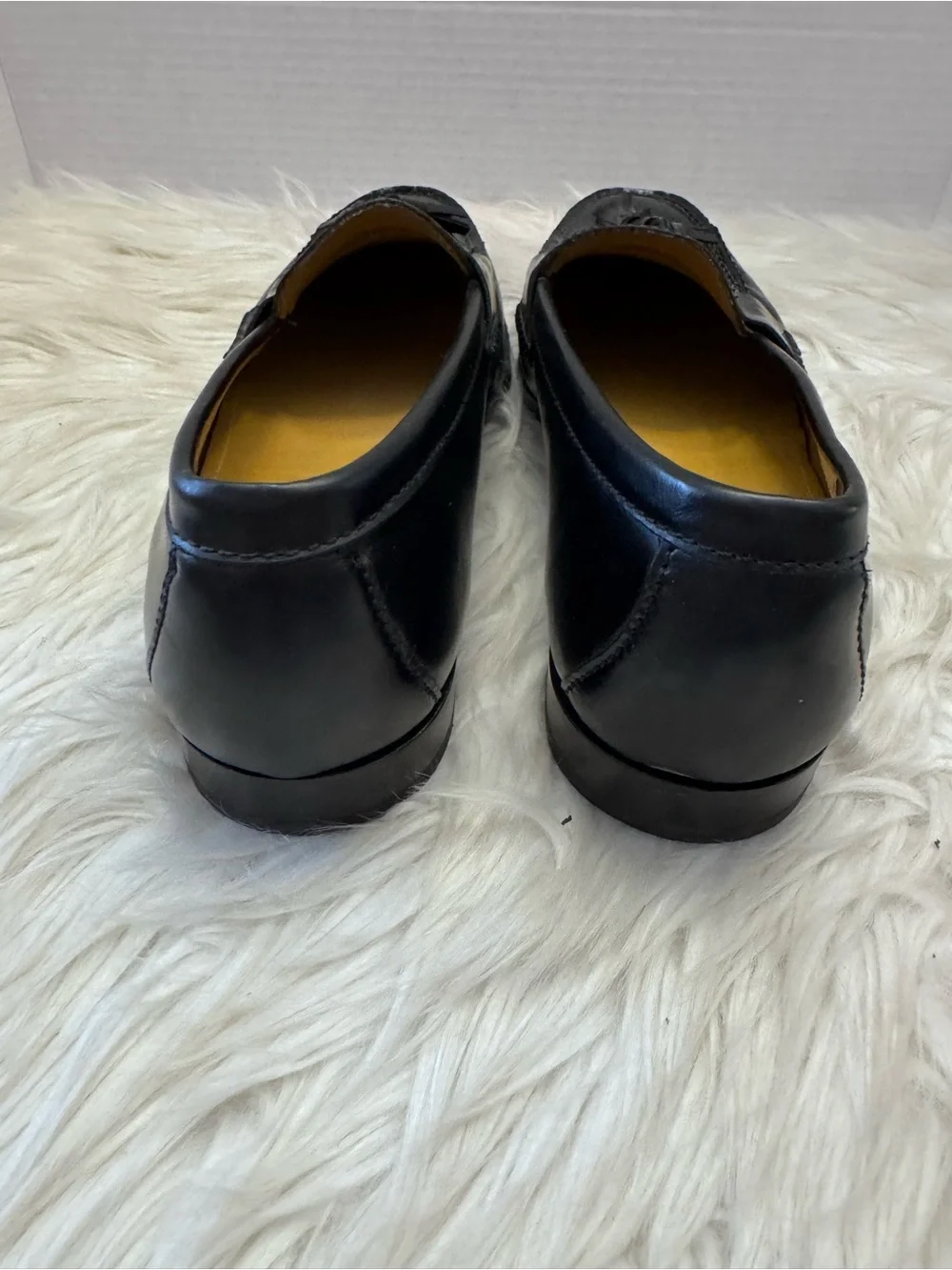 Cole Haan Air Pinch Tassel Black Leather Loafer Size 11M Comfort Career Dress Up